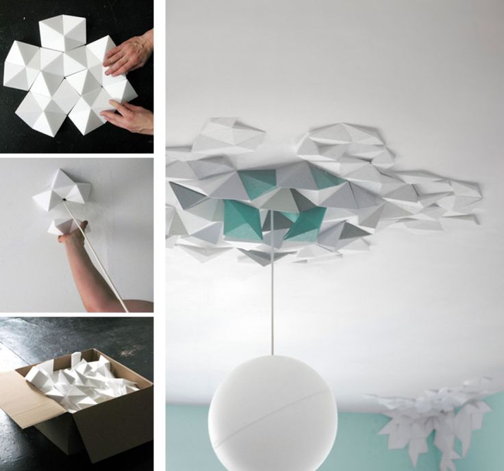 applique rosace origami deco decoration